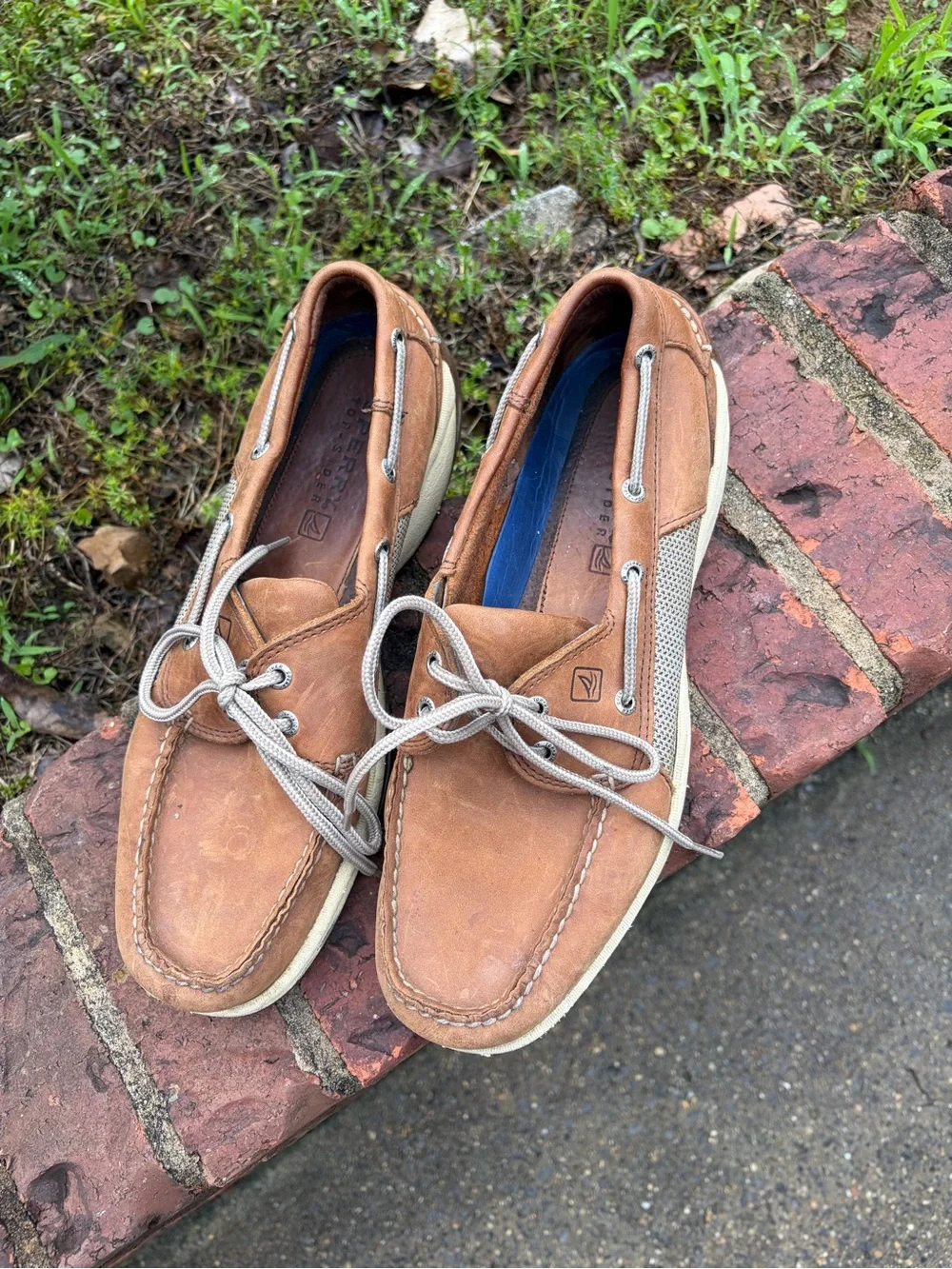 Sperry Men's Tan Leather Boat Shoes - Deck Style Casual